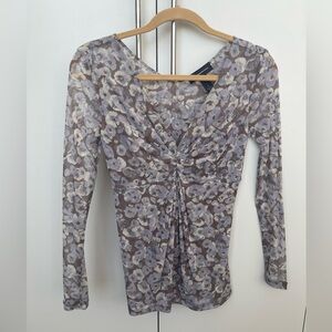 INC International Concepts sheer floral top